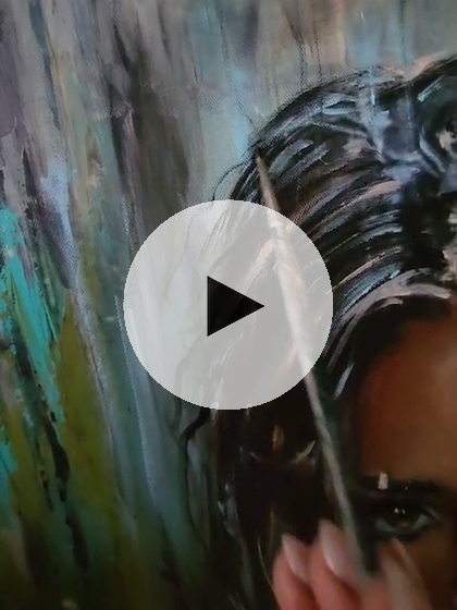 ArteDiAlina.com painting: Rain and tears aren't the same